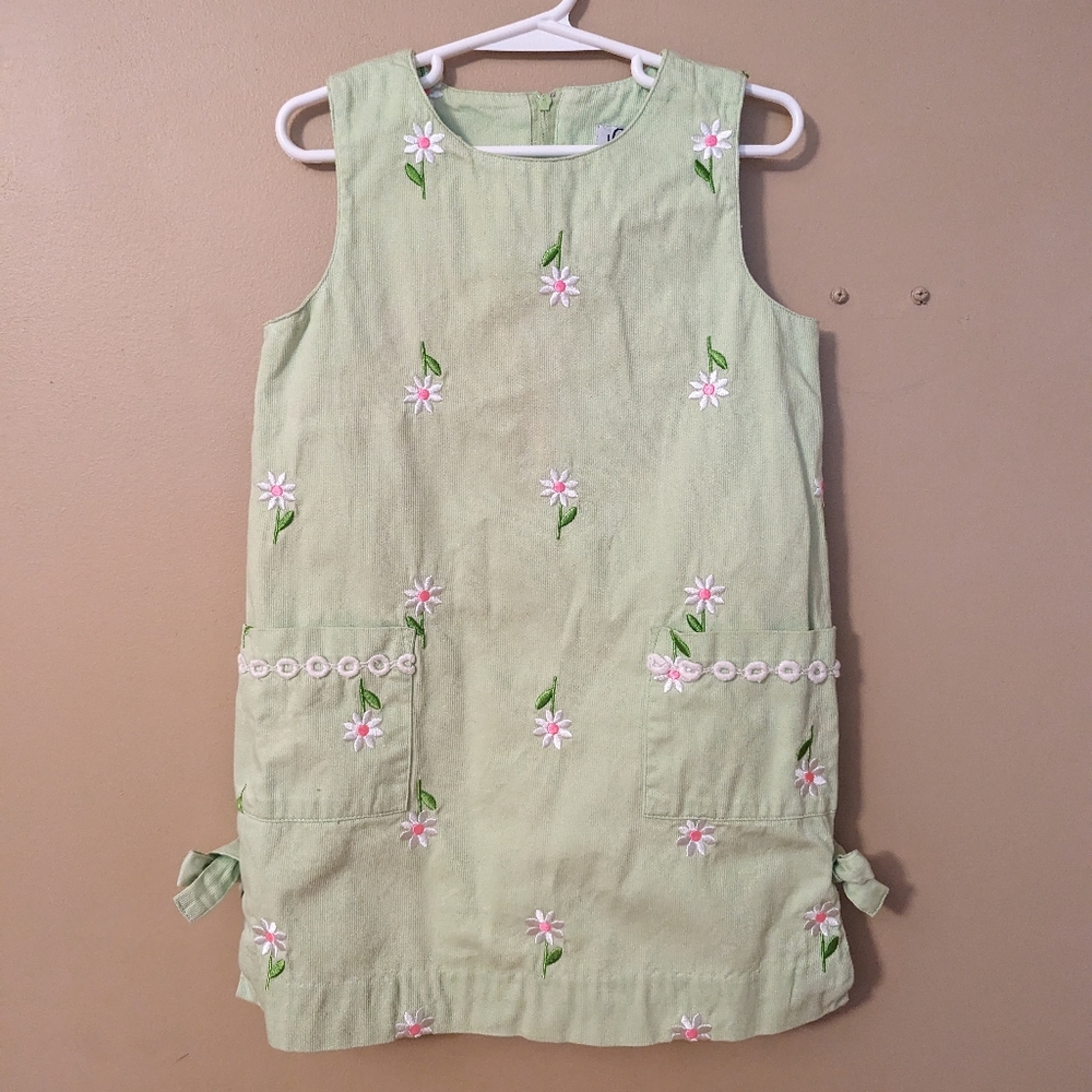 Lilly Pulitzer Little Girls Classic Shift Dress w/ Embroidered Daisies